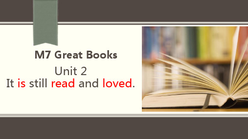 外研版九年级上册英语《It is still read and loved》Great books