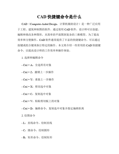 CAD快捷键命令是什么