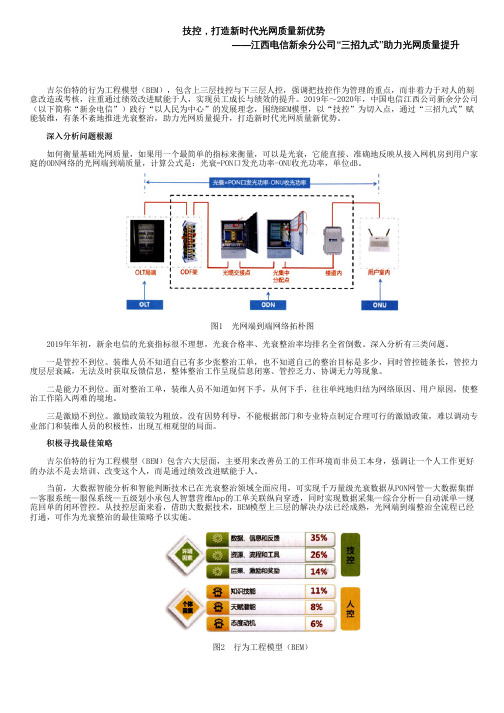 技控,打造新时代光网质量新优势——江西电信新余分公司“三招九式”助力光网质量提升