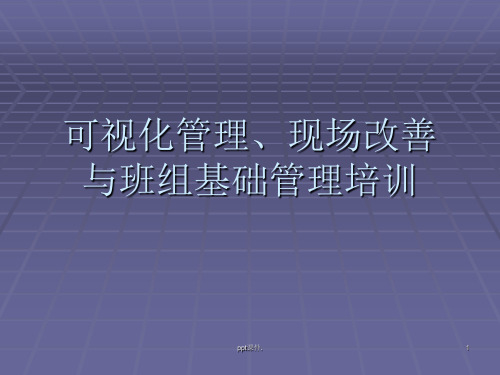 可视化管理ppt课件