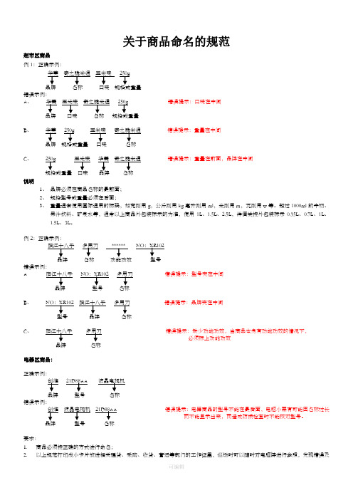 超市商品命名的规范29368