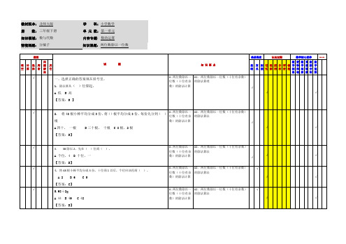 小学数学三年级下册第一单元《分橘子》应用作业