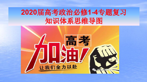 2020届高考政治必修1-4专题复习知识体系思维导图