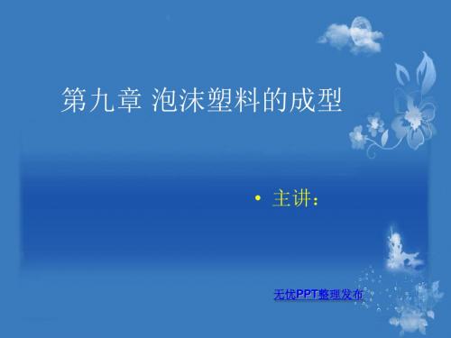 泡沫塑料的成型培训讲义(ppt 17页)