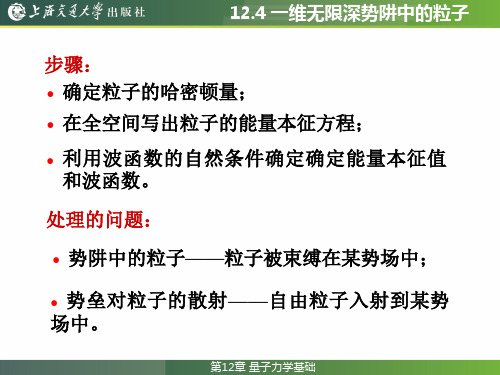 大学物理教程12.4 一维无限深势阱中的粒子