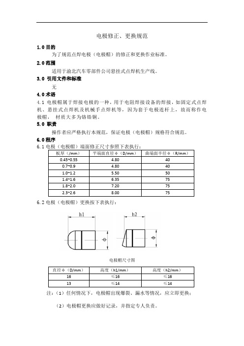 点焊电极修磨标准[1]