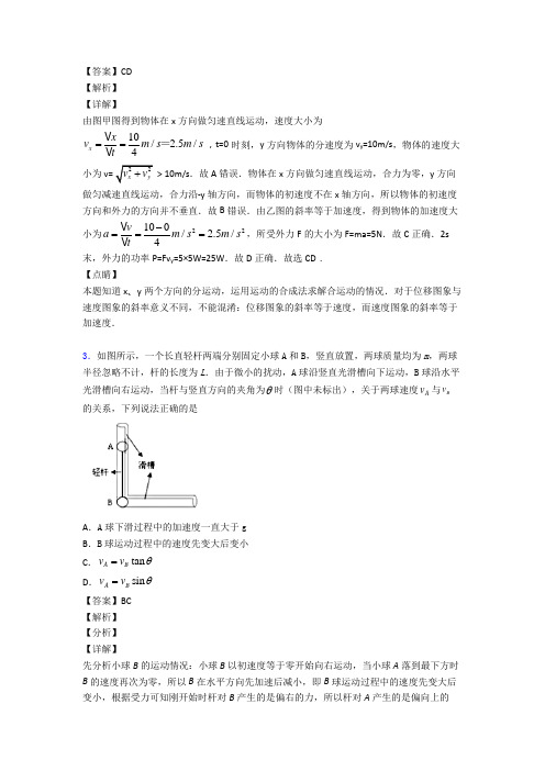 高考物理图示法图像法解决物理试题解题技巧及经典题型及练习题