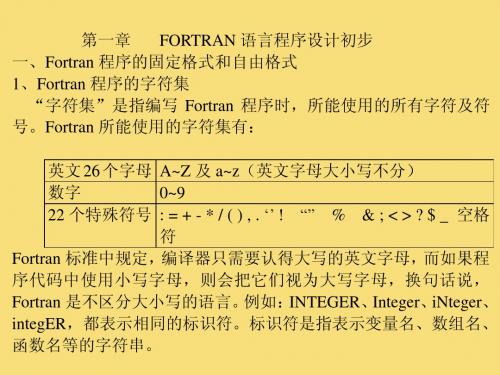 Fortran课件第一章