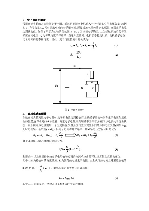 PMSM参数测量