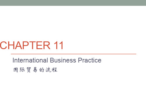 商务英语课件chapter 11