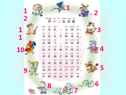 苏教版音乐二年级下册《十二生肖歌》课件
