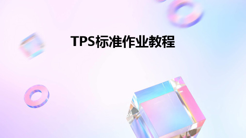 TPS标准作业教程