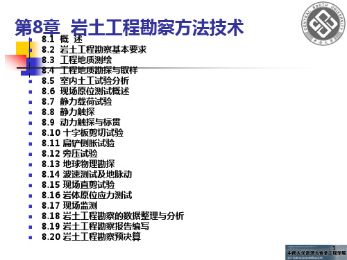 岩土工程勘察方法技术PPT模板