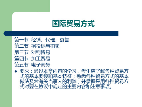 国际贸易方式10