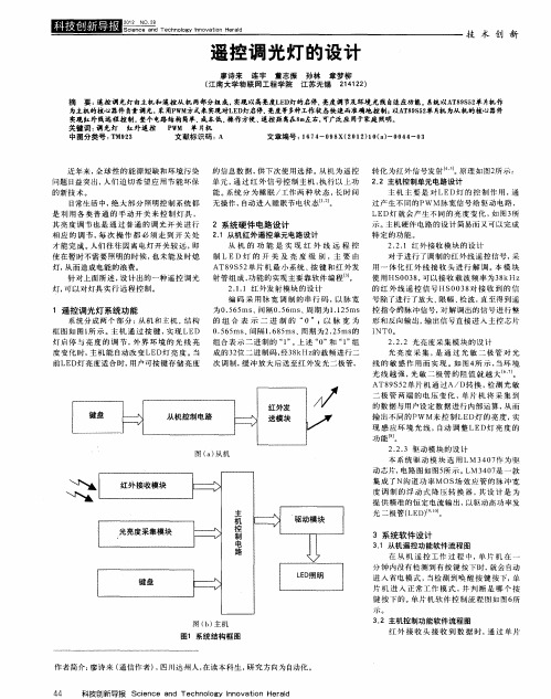 遥控调光灯的设计