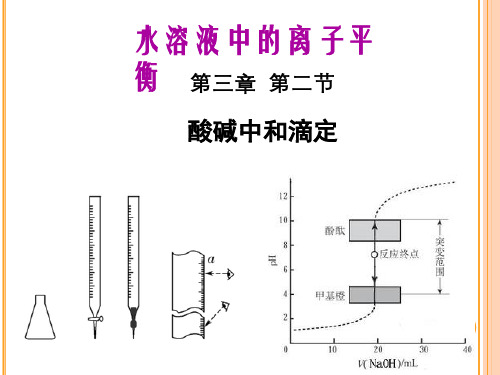 3酸碱中和滴定课件人教版高中化学选修4