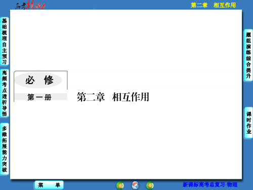 高考物理一轮核动力资源包：第2章-相互作用第1单元重力、弹力、摩擦力