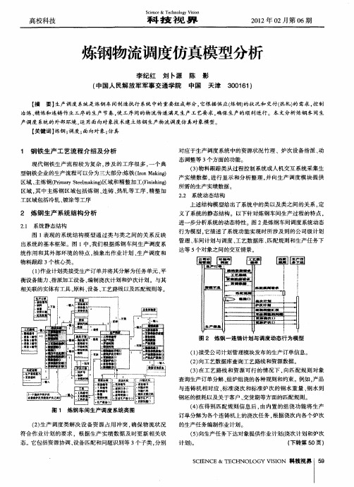 炼钢物流调度仿真模型分析