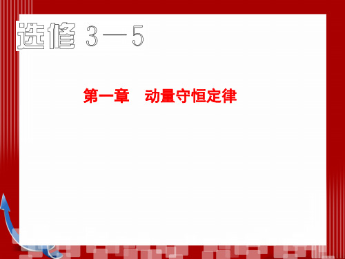 高考物理总复习第一轮：选修3-5-第1章-动量守恒定律