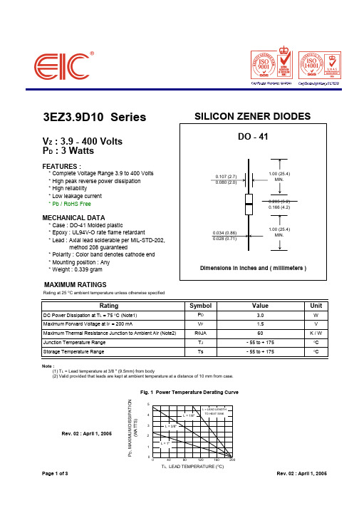 3EZ5.1D10中文资料