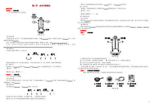 九年级化学上册 第2单元 探索水世界 第2节 水分子的变化练习 (新版)鲁教版