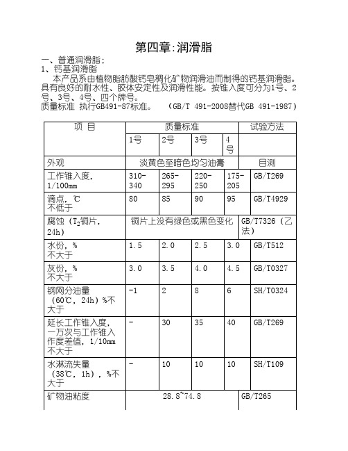 第四章润滑脂