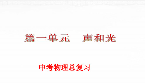 2018年新课标人教版最新版本初中中考物理总复习声现象课件(专题拔高特训)