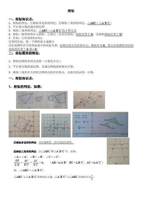 《相似》知识点总结及经验