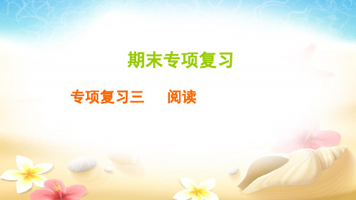 部编版三年级下册语文期末专题复习:阅读 课件1