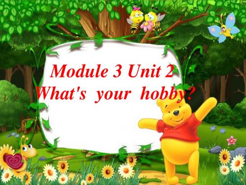 Module 3 Unit 2 What's your hobby？