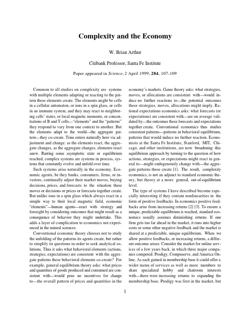 ARTHUR_1999_Complexity_and_the_economy