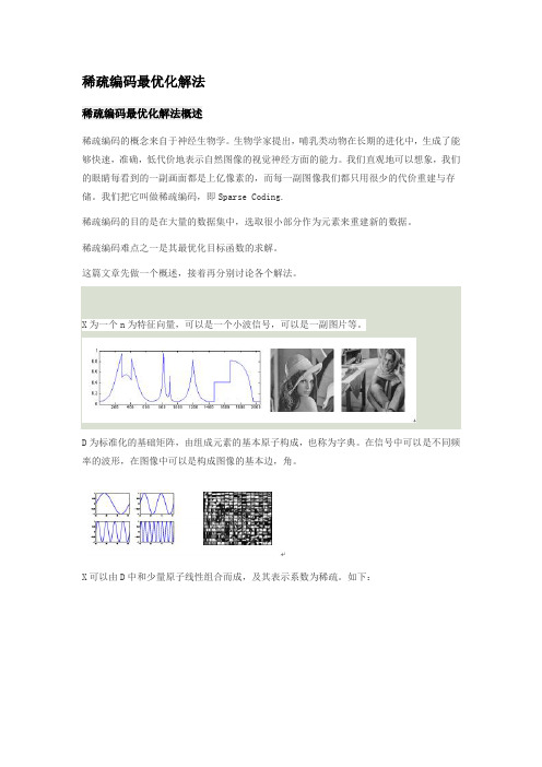 稀疏编码最优化编码