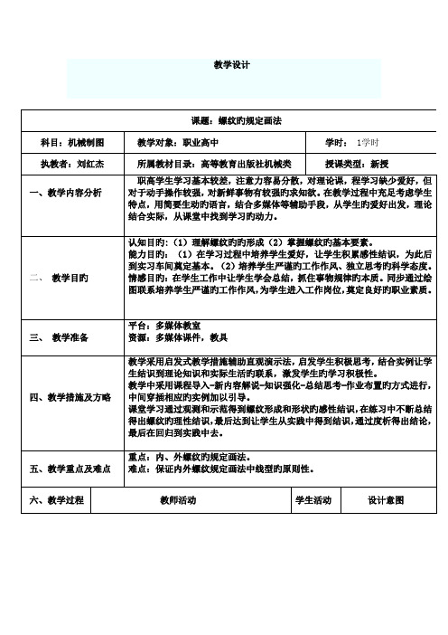 螺纹教学设计