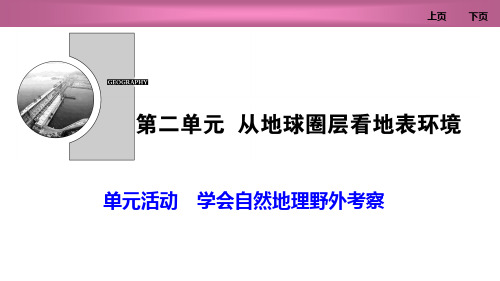 鲁科版高中地理必修一 (学会自然地理野外考察)从地球圈层看地表环境教学课件