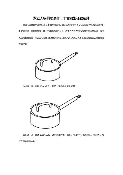 双立人锅具怎么样：丰富锅型任君选择