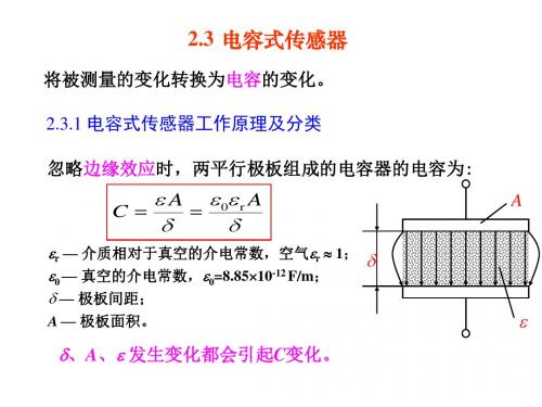 CH 2 传感器原理3-4节 容 感 WL解析