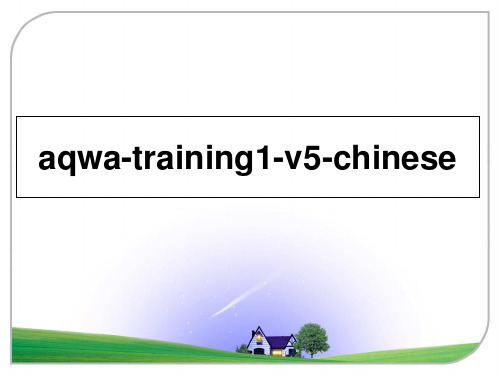 最新aqwa-training1-v5-chinese教学讲义ppt