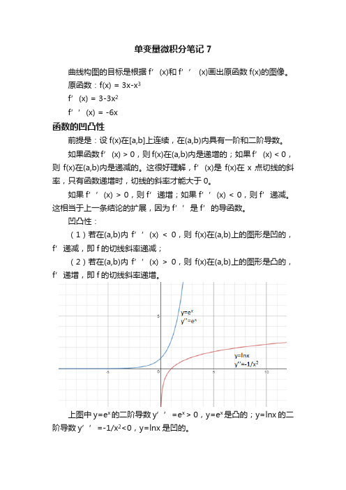 单变量微积分笔记7