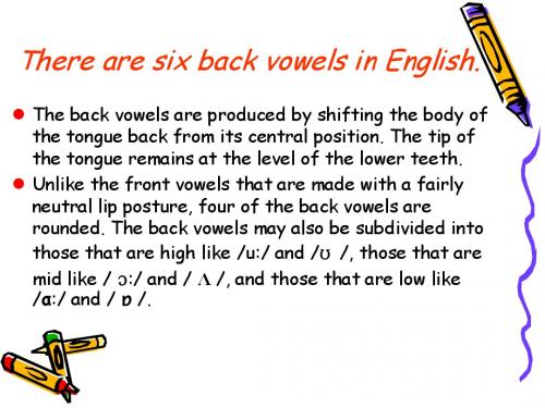 3.back vowels