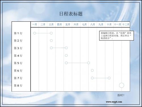 【精品】多层项目日程表ppt