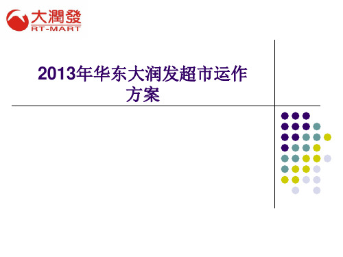 华东大润发超市运作规划方案新