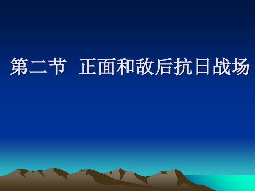 第二节  正面与敌后抗日战场共15页