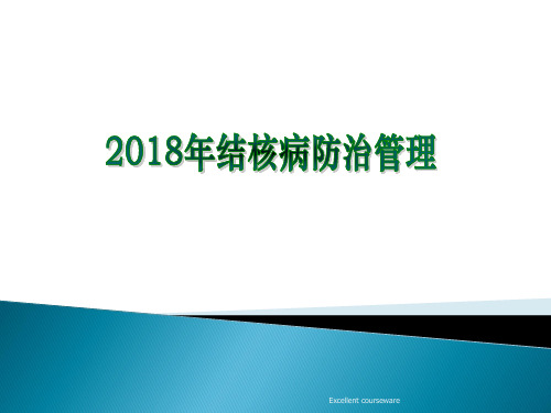 (最新整理)2018年肺结核患者健康管理培训ppt课件