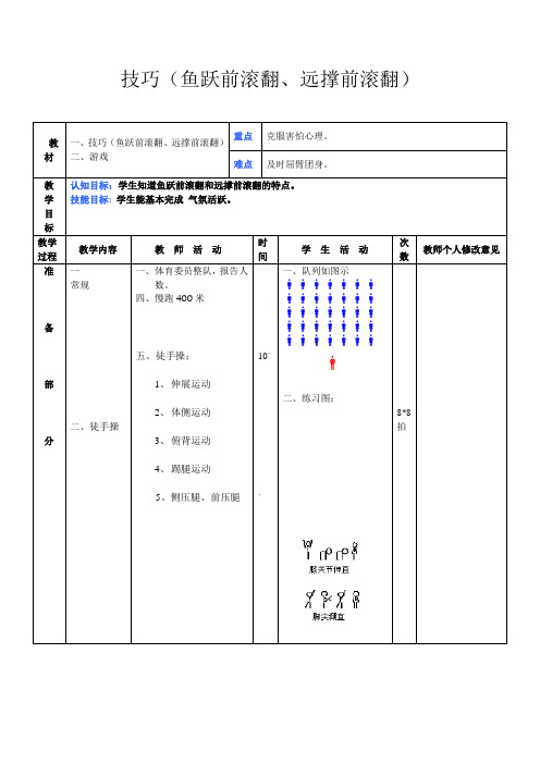 技巧(鱼跃前滚翻、远撑前滚翻)11-尹德华