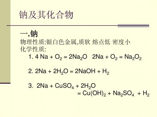 钠和钠的化合物