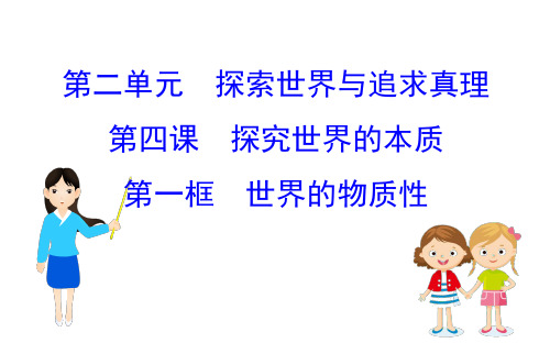 2020-2021学年人教版政治必修4课件: 2.4.1 世界的物质性