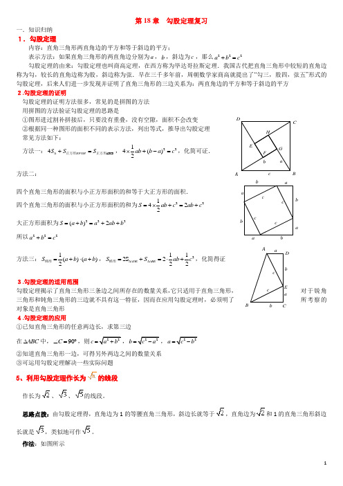 勾股定理知识点总结