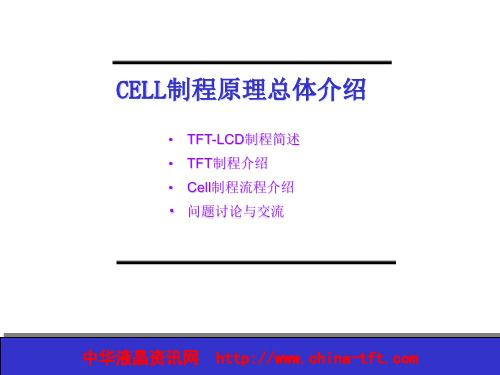 CELL制程原理