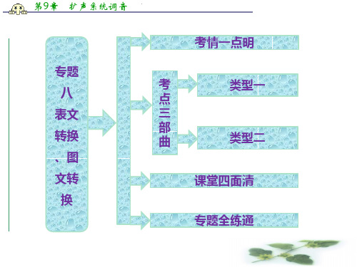 高三语文一轮专题复习课件：专题八 表文转换、图文转换