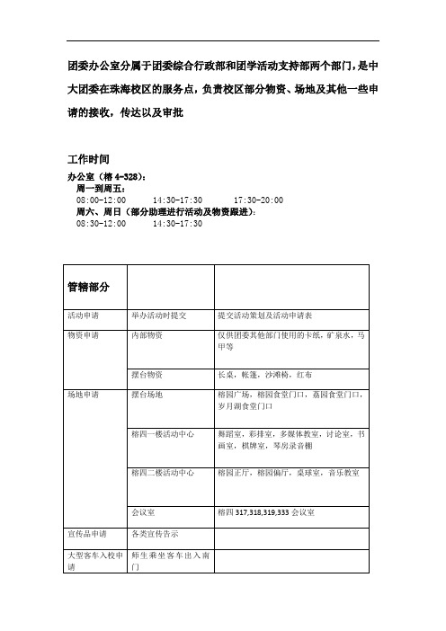 中山大学珠海校区团委服务点申请流程